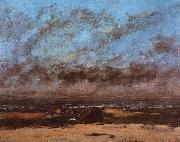 Gustave Courbet Low Tide known as Immensity oil